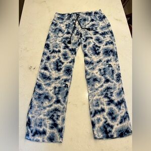 P.J. Salvage Blue & White Tie Dye Lounge Pants – XL NWOT